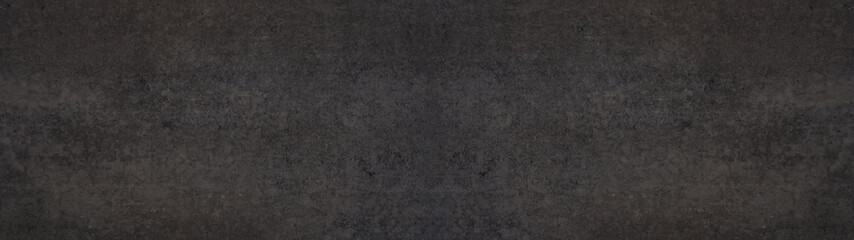 Black stone concrete texture background anthracite panorama banner long	