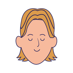 cartoon man with blonde hair icon