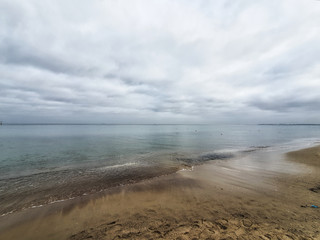 Plaża nad Morzem Bałtyckim. Sopot, Polska. Europa