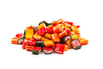 Citrus colorful candies. Jelly sweets,