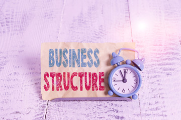 Word writing text Business Structure. Business photo showcasing Organization framework that is...