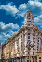 Foto auf Leinwand XIX Century European architectural styles dominating the skyline of central Buenos Aires, Argentina © Luis