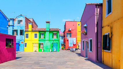 Fototapeta na wymiar Burano island in Venice, Italy