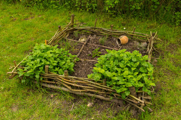 Jardin m&eacute;dieval au ch&acirc;teau d'Eaucourt-sur-Somme