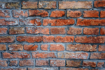 old brick wall background for text or logos