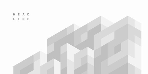 Abstract geometric technological background. Vector creative design.