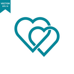 heart icon in trendy flat style