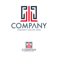 Logo. Minimalist modern and creative architecture logo icon design. Property development, construction and building company architecture logotype template.