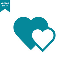 heart icon in trendy flat style