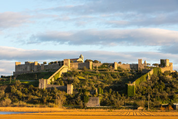 Montemor O Velho castle with a beautiful afternoon light, Coimbra, Portugal