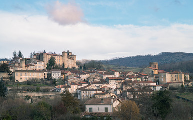 Fototapeta na wymiar Saint-Lizier french village located south of France
