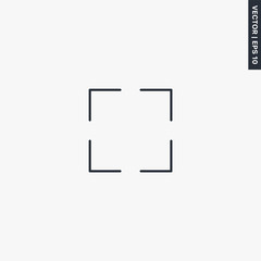 Full screen, linear style sign for mobile concept and web design