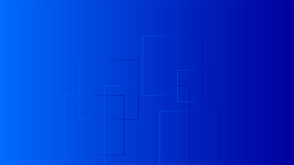 Polygon square figures in blue vector gradient background
