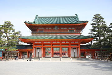 Fototapeta premium Heian-jingu shrine, Kyoto, Japan