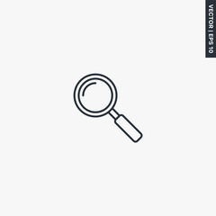 Search, linear style sign for mobile concept and web design