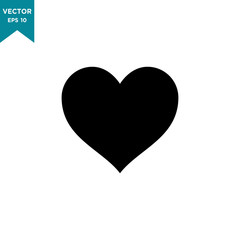 heart icon in trendy flat style