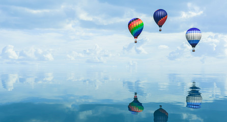 hot air balloons