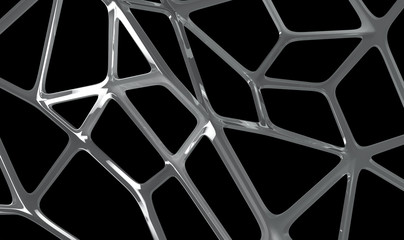 Abstract digital network connection grey background