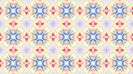 abstract background. multicolored kaleidoscope patterns. 3d render. illustration