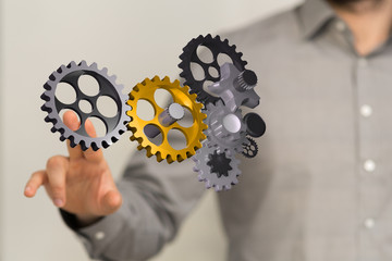 gear Technology setting concept background.