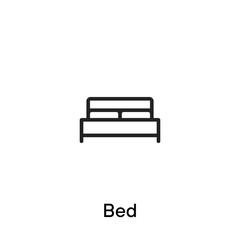 Bed line icon - Vector