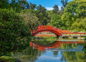 Buenos Aires Japanese Gardens, a public space administered by a non-profit organization in Buenos Aires, Argentina. One of the largest Japanese gardens in the world outside Japan.