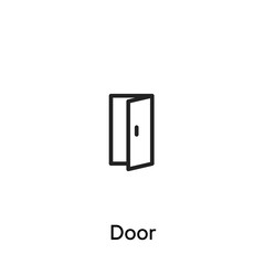 Door line icon - Vector