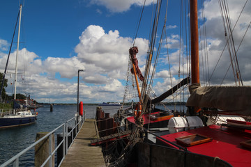 traditionelles Segelschiff am Nord Ostsee Kanal