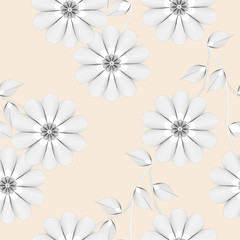 abstract floral background with flowers