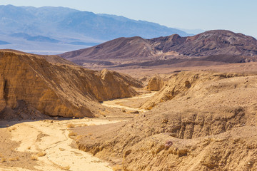 View of the Death Valley from Artist Drive, California, USA.