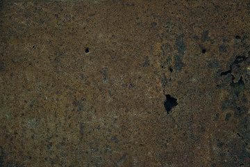 Rusty iron texture with holes