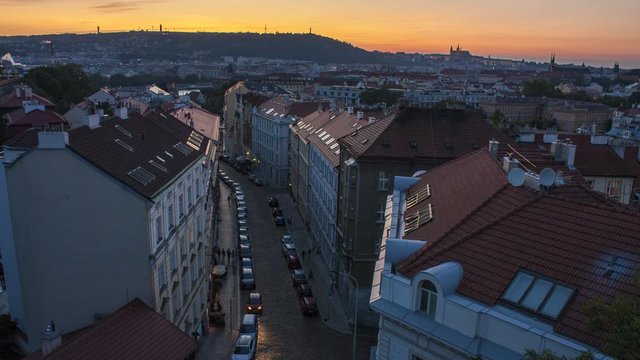 Streets Of The City Of Prague | Timelapse
