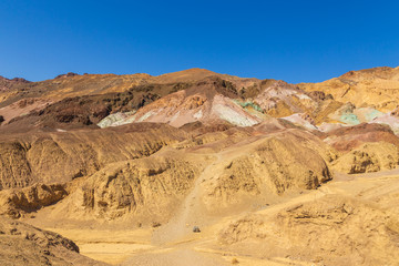 Fototapeta na wymiar Death Valley National Park, Artist Palette, colorful rocks, California, USA.