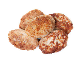 Pile of small hand made cutlets