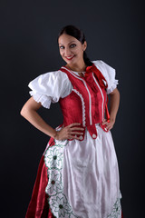 Slovak folklore. Slovak folk dancer.