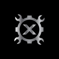 Automotive letter X Logo Design Vector Template. Motor Business Alphabet Design X Vector Illustration