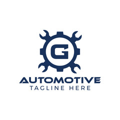 Automotive letter G Logo Design Vector Template. Motor Business Alphabet Design G Vector Illustration