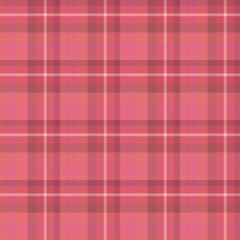 Seamless pattern in warm pink colors for plaid, fabric, textile, clothes, tablecloth and other things. Vector image.