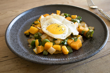 Butternut Squash Hash with an Egg