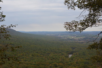 Obraz na płótnie Canvas View of Hawk Mountain in Pennsylvania 