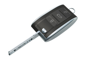 Car key with remote control, 3D rendering