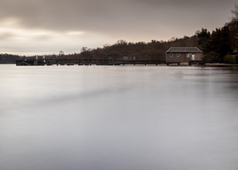 winter landscape with river