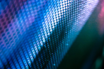 CloseUp LED blurred screen. LED soft focus background. abstract background ideal for design.