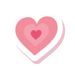 cute hearts love isolated icon