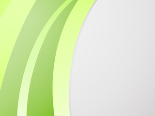 Environmental curvy light green stripes on gray background