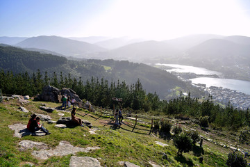 San Roque viewpoint in Viveiro, Viveros, Lugo. Galicia. Spain. Europe. September 28, 2019
