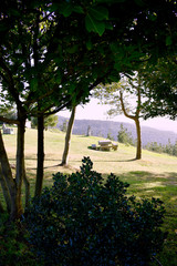 San Roque viewpoint in Viveiro, Viveros, Lugo. Galicia. Spain. Europe. September 28, 2019