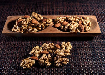 Walnuts and Almonds.