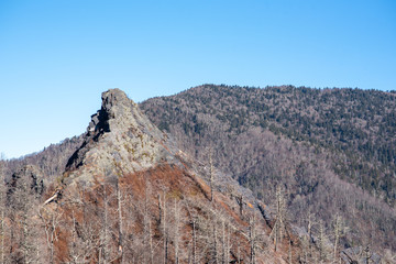 Chimney Rock in Smoky Mountains