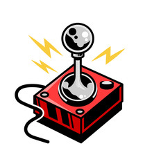 vintage joystick for play retro video © Oleksii